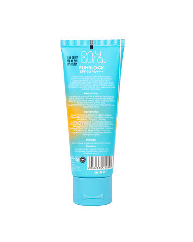 OnlyAura UVA UVB Ultra Protection SPF90 PA+++ Sunblock