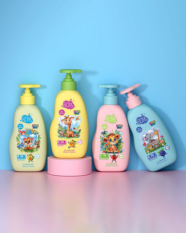 Onlyaura Kids 2 in 1 Shampoo & Body Wash 350ml